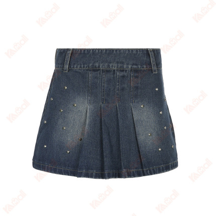 street lady denim plain skirt